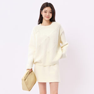 
Fayou 2026 spring elegant sweater Korean style fashionable design long-sleeved pullover sweater