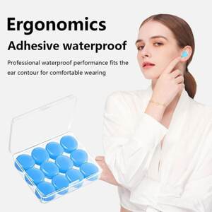 
Swimming earplugs, silicone mud earplugs to prevent water ingress, professional soundproofing, plastic silicone mud earplugs for bathing and shampooing