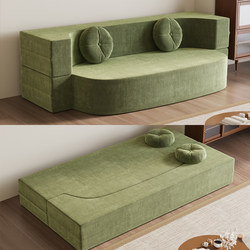 Modular Compressed Folding Sofa Bed, Dual-Purpose, New Model for Small Apartments, Bedroom and Living Room, Single/Double Lazy Tatami