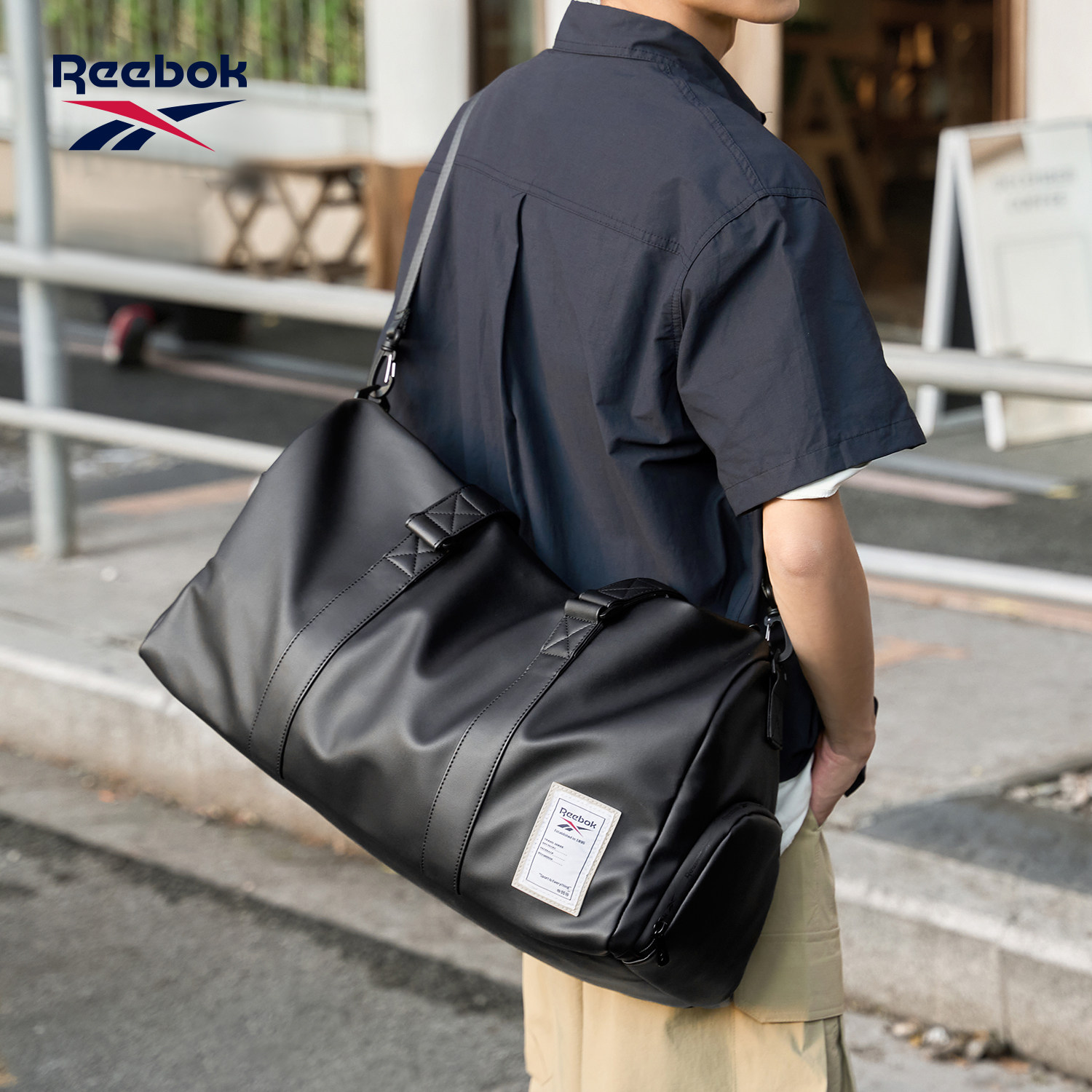 Дорожная сумка Reebok большой вместимости — мужской рюкзак, спортивная сумка для фитнеса, сумка-мессенджер для сухого и влажного разделения