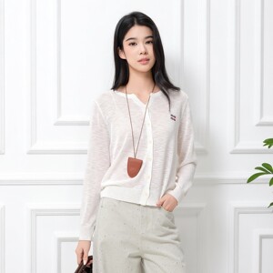 
Bayilu 2026 summer new design knitted cardigan Korean style top thin sweater jacket women's clothing