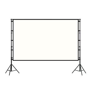 
Outdoor projection screen HD portable bracket floor-standing projector screen 150-inch camping windproof light-proof screen