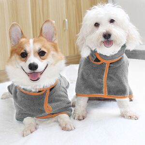 
Pet bathrobe cat and dog bath towel absorbent bathrobe blanket dual-purpose cat and dog cleaning beauty pet supplies
