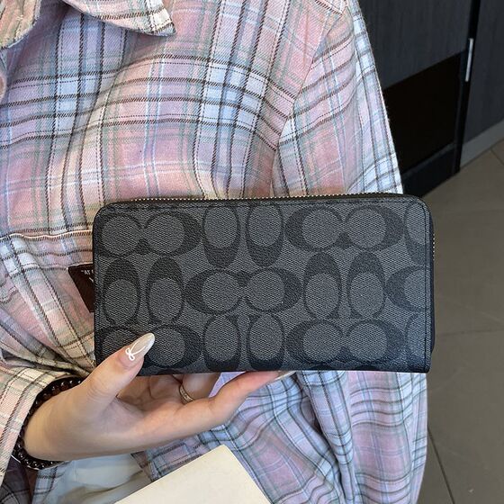 
Wallet Lady 2024 new long large capacity multi-function card bag two-in-one high-end niche design long clip