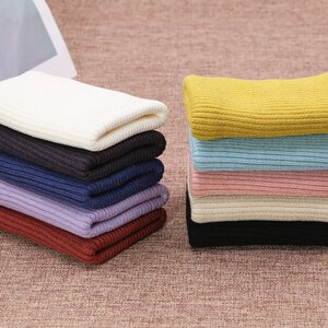 
Elastic thickened elastic edge knitted fabric children's trouser legs down jacket cuff thread clothing fabric auxiliary materials