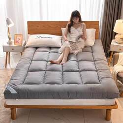 Thickened Mattress with 3D Feather Velvet Padding, Soft Cushion Tatami Mat for Students' Single Dormitory, Rental Apartment Floor Mat