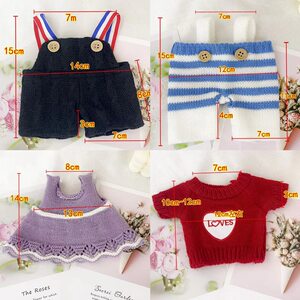 
Plush toys, clothes, sweaters, accessories, dolls, children's dolls, pandas, dogs, cats, clothes, pants, skirts, small