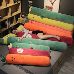 Cute Long Pillow Imported from Germany for Side Sleeping, Leg-Hugging, Suitable for Pregnant Women and Students, Dormitory Bed Cylindrical Detachable and Washable Long Body Pillow