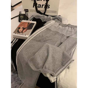 
[Exclusively for Dameihuan fans] Lace three-stripe cotton casual sweatpants 79225