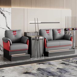 High-End Commercial Billiard Hall Chairs for Watching Games, Billiard Room Lounge Area, Light Luxury Sofa, Single Booth Seating