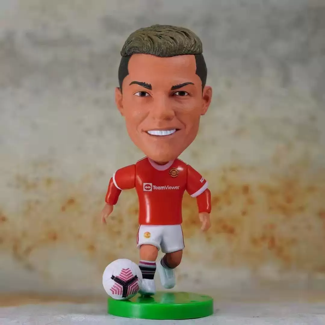 足球球员玩偶c罗职业生涯迷你人偶小公仔6.5厘米球迷收藏手办