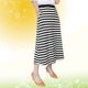 Temperament new large-size sports skirt for women in spring and autumn mid-length modal fashionable slim casual stripes a-line