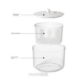 New Vegetable Dehydrator, Household Manual Salad Spinner, Kitchen Dryer, Fruit and Vegetable Draining Tool