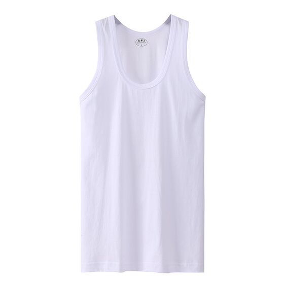 
Laixiner men's vest pure cotton inner wear thin summer large size loose loose cotton fitness bottoming sweatshirt for middle-aged and elderly people