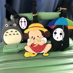 2023 Anime Cartoon Totoro Tag Etichetta Per Bagagli Etichetta Per Bagagli Creativa Ciondolo Per Borsa Da Viaggio Per Aereo Carta D'imbarco Da Viaggio