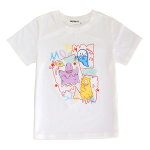 
2026 New Summer Parent-child Clothing Class A Pure Cotton T-shirt Children's Clothing Family of Three Mother and Daughter Baby Korean Style Family Clothing