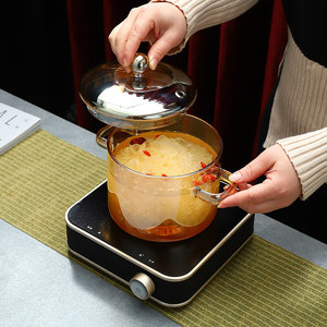 Electric ceramic furnace cooked tea 2024 new tea boiled tea furnace small induction cooker burn water bubble teapot household electric heating furnace
