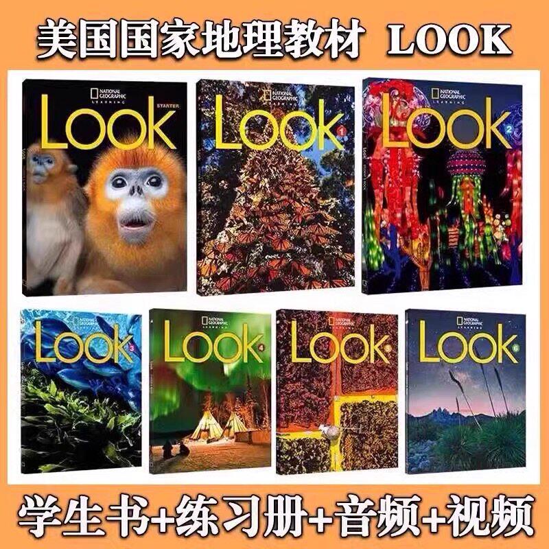 American Geographic Press Look Starter/1/2/3/4/5/6 тетрадь для учащихся + тетрадь для начальной школы 6–12 лет. Комплексный учебник английского языка по словарному запасу, грамматике и фонетике.
