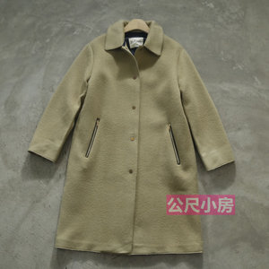 
European pure original boutique women's winter wool coat 90% wool women's high-end extended coat windbreaker