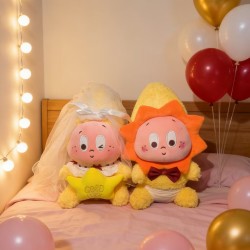 New Star-Shaped Couple Dolls for Bed Decoration, High-End Wedding Ornaments, Plush Toys, and Pillows as a Gift for a Friend's Wedding