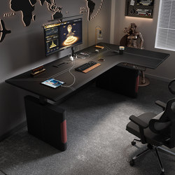Corner Electric Adjustable Desk Leg Bracket Gaming L-Shaped Corner Workbench Office Desk Home Computer Study Desk