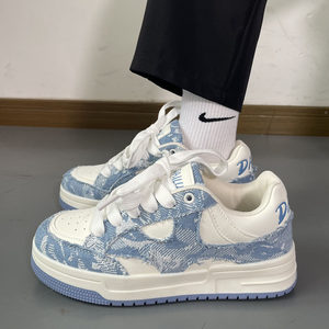 
National trendy men's shoes ins trendy shoes new casual board shoes denim canvas bread shoes student versatile couple sports shoes