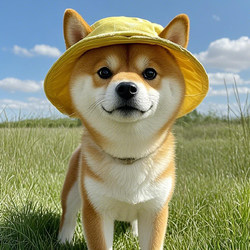 Pet Dog Hat Cute Ear-Opening Cat Summer Outdoor Sun Hat Shiba Inu Devon Cat Bichon Fisherman Hat