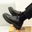 Giày đầu bếp nam chống trượt chống nước nhà bếp nhỏ màu đen dành cho nam giới đi làm giày da công sở thông thường Giày da nam công sở nhỏ