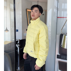 
Chen Dafu simple and light duck down cotton coat men's 25 winter loose couple warm and cold-proof stand-up collar jacket down jacket