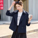 Short windbreaker jacket for women's small 2025 spring and autumn new high-end Korean version loose casual suit collar top