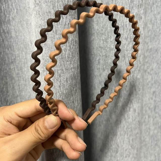 2024 New Wave Hair Hoop Women's Headband Hair Bundle Headband Invisible Face Washing Hair Cave Broken Hair Sorting Men's Universal