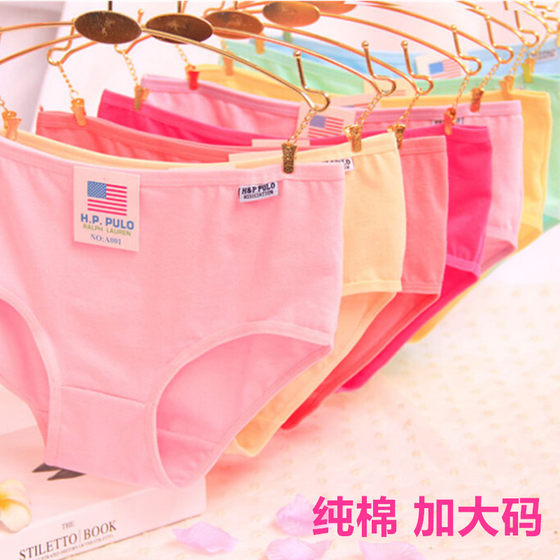 10 packed underwear Ms. Modal Model mid -low waist sexy lace comfort 100%whole cotton pants head