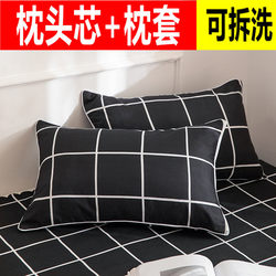 A Pair of Pillow Cores for Home Use, Neck Protection Pillows for Couples, Single People, Student Dormitories, Simple and Soft, Suitable for Both Boys and Girls