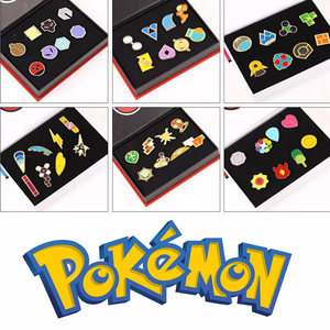 
Pokemon/Pokemon/Pokemon Peripheral Gym Badge Brooch Pin Gift Box Set
