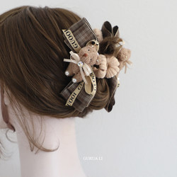 Gukuali Original Bear Claw Hair Clip New Women's Hair Accessory Cute Shark Clip for the Back of the Head ins Elegant