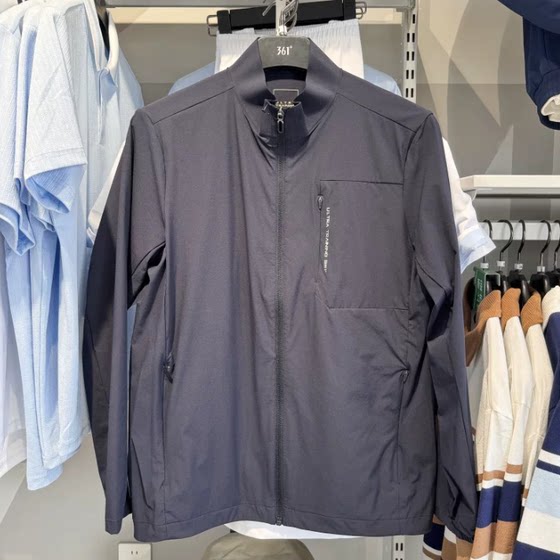 
361 Degree Men's Single Windbreaker 2026 Summer New Style Comfortable Casual Stand Collar Sports Sun Protection Clothing 552624608