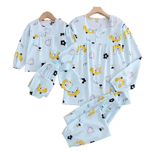 cotton pajamas parent-child long sleeve suit Latest Best Selling