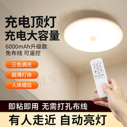 USB Rechargeable Ceiling Light, No Wiring Required, Sensor Light for Stairs, Balcony, Walkway, Corridor, Entryway, Foyer Light