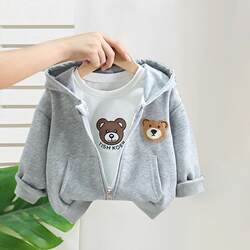 Boys' Jacket for Spring and Autumn, Children's Jacket 2026 New Style Sweatshirt, Stylish Cardigan for Baby Girls, Trendy Outerwear for Kids
