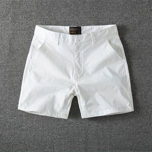Super shorts men's three -quarter quarter pants trendy cotton elasticity summer thin fashion versatile casual shorts 3 points 4 pants