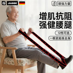 German-Jiange/Resistance Band for Muscle Building, Digital Resistance Band for Middle-Aged and Elderly People, Leg Strength Training, Gluteus Maximus Elastic Band