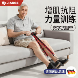 Resistance Band for Muscle Building, Digital Resistance Band for Middle-Aged and Elderly People, Segmented Elastic Band for Back and Leg Strength Training, Gluteus Maximus Training