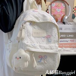 Trendy and Stylish Japanese-Style Backpacks with Large Capacity for Middle School, High School, and University Students, Suitable for Both Girls and as a Laptop Bag
