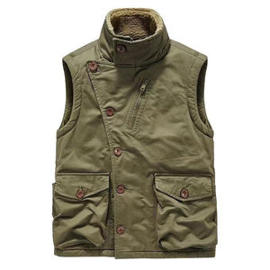 
YIYJANGDE YIYJANGDE 2025 new autumn and winter zipper style vest vest warm vest for men