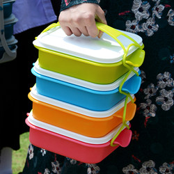 Spring Outing Picnic Lunch Box, Popular for Outdoor Camping, Fruit Food Box, Lightweight, Multi-Layer, Large Capacity, Food-Grade