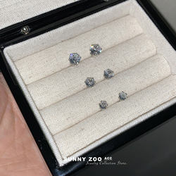 Sunnyzoo |   Ear-Friendly Small Rhinestone Earrings, No Need to Remove When Sleeping, Multiple Sizes, Versatile Silver Needle Rhinestone Earrings.