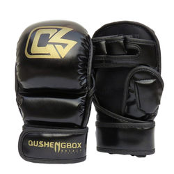 Mma Boxing Gloves Half-Finger Gloves for Adult Men Sanda Muay Thai Fighting Training Ufc Professional Women's Fighting Sandbag Training