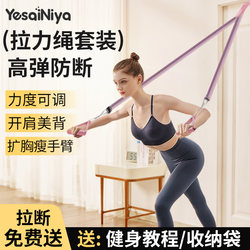 Resistance Band Door Puller for Women, Shoulder Opening, Back Beautification, Stretching Elastic Band, Fitness Home Use, Chest and Hip Training, Back Training Tool