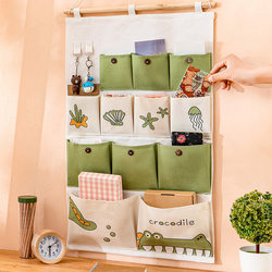 Dormitory Hanging Bag, Wall-Mounted Storage Bag, Fabric Large-Capacity Storage Bag for Behind the Door or on the Bed, Phone Bag, Miscellaneous Storage Bag