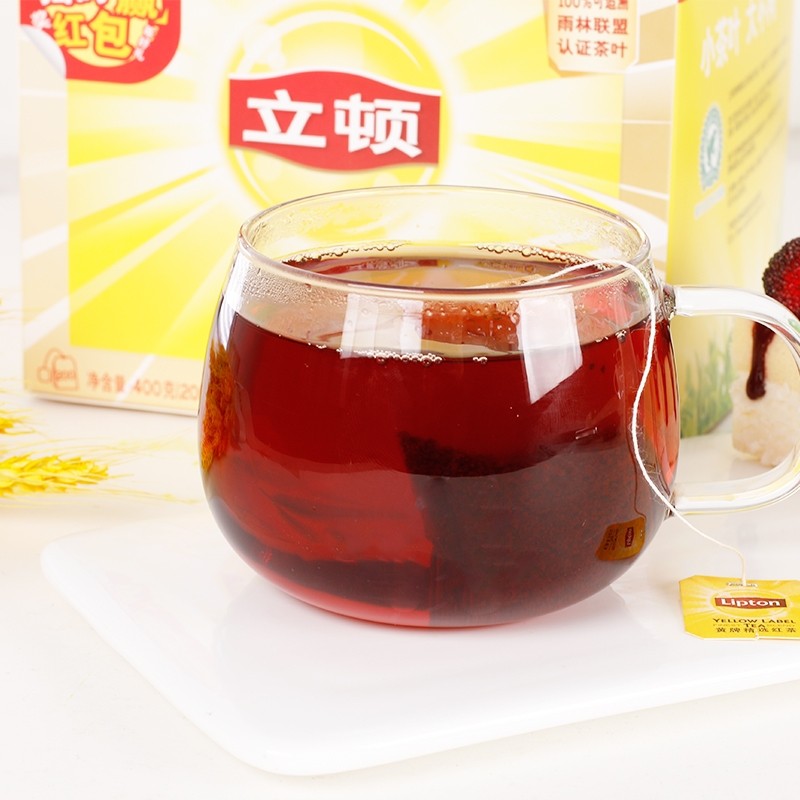 호텔, 사무실에서 상업용으로 사용되는 lipton 홍차 티백